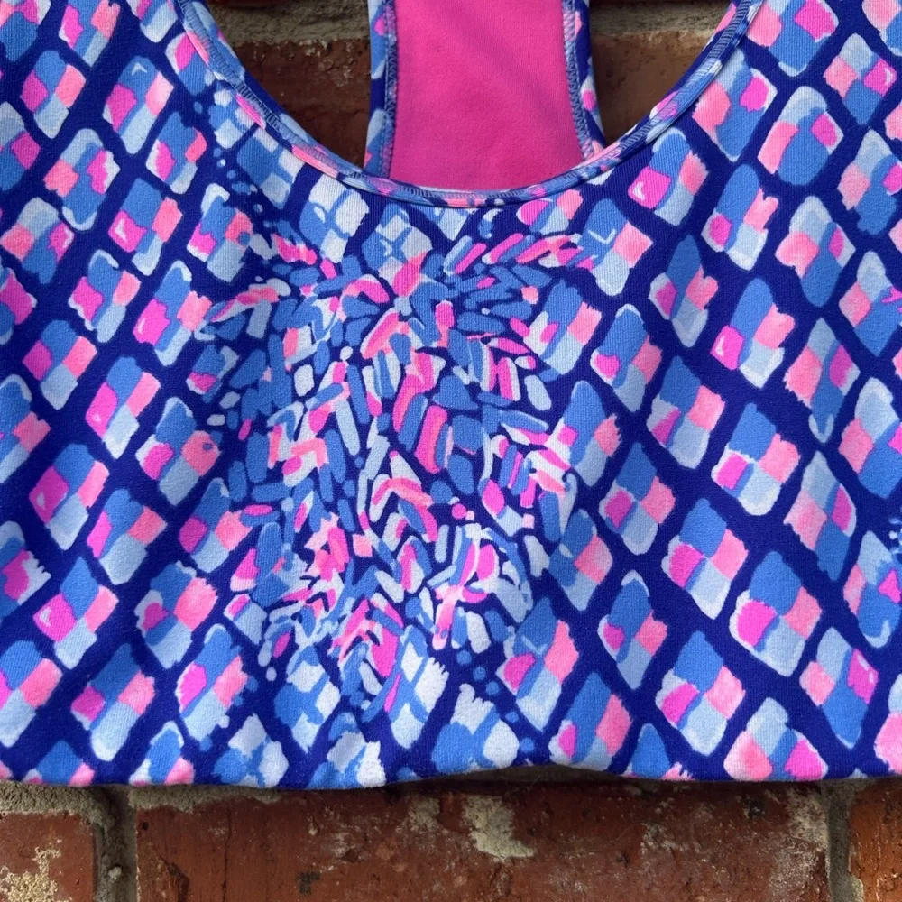 Lilly Pulitzer Luxletic Teegan Sports Bra Large - Picture 2 of 6